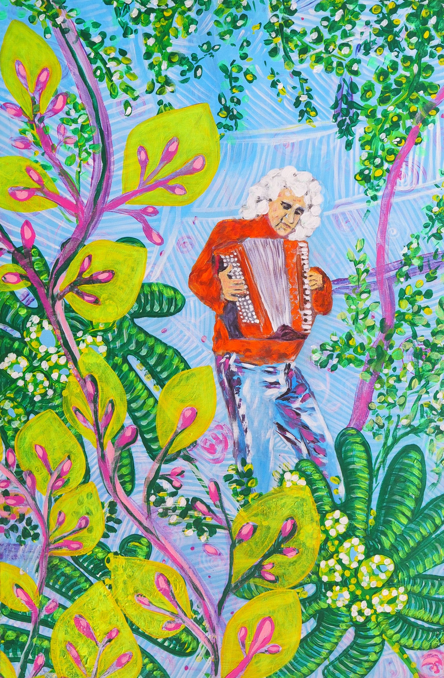 Accordionist in Nature