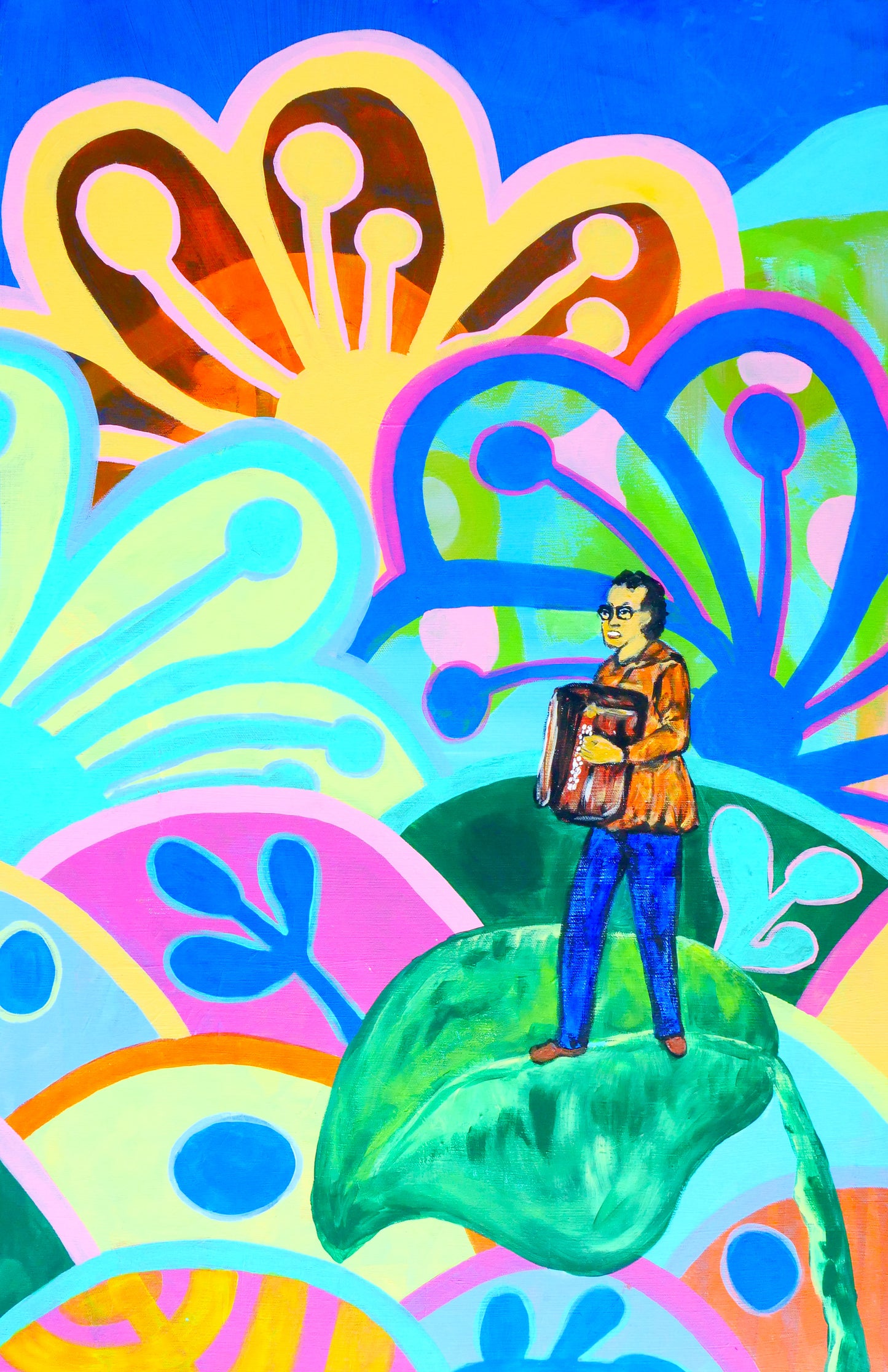 The Accordion Player - 20" x 30"