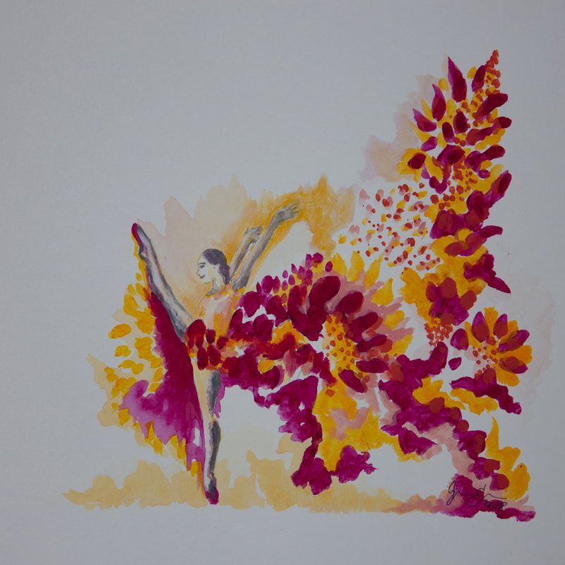 Summer Dancer - 12" x 12" - SOLD