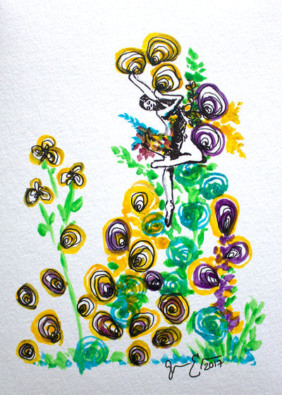 SOLD - Dancer of Freedom III - 5" x 7"