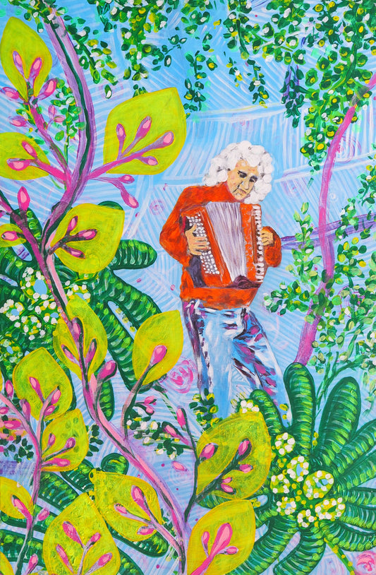 Accordionist in Nature