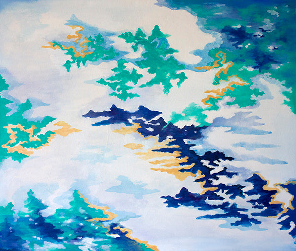 Waters in Blue - 54" x 64"