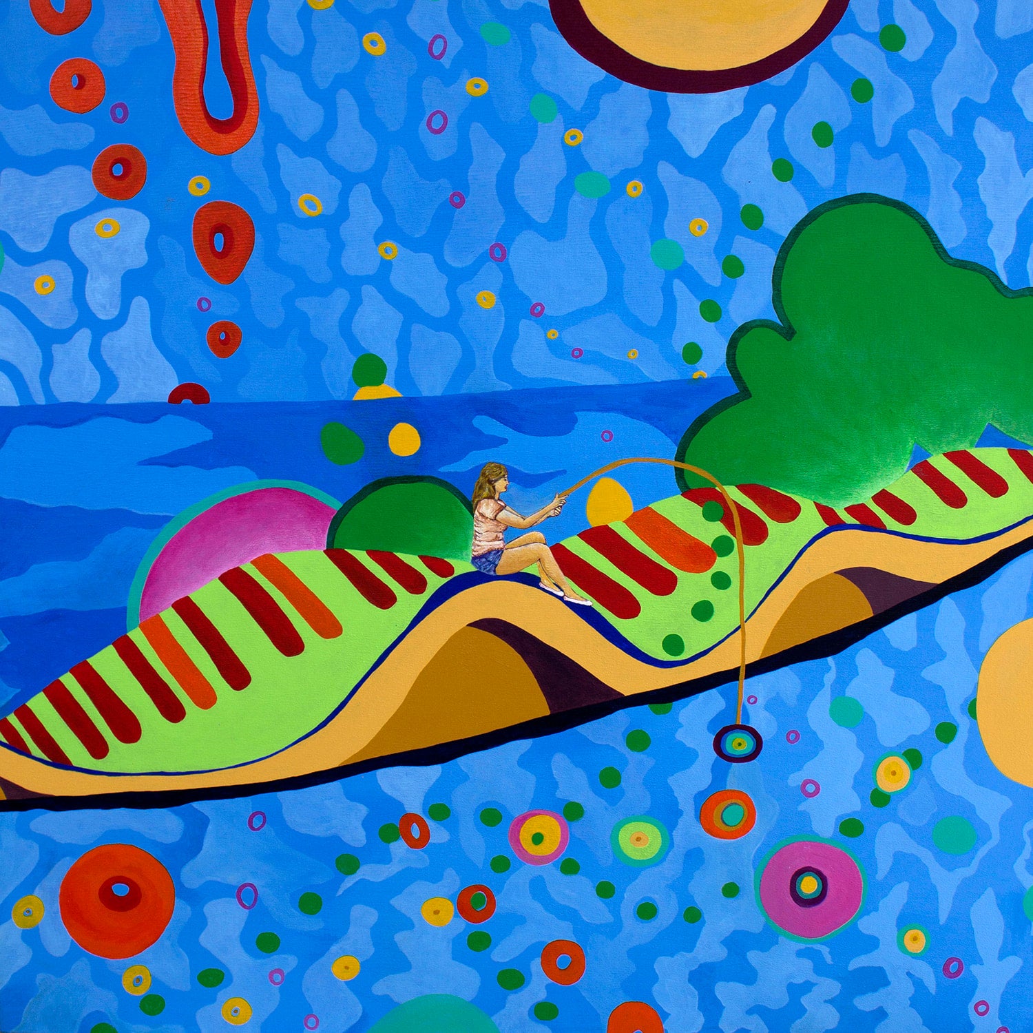 Fishing Sounds - 40" x 40"
