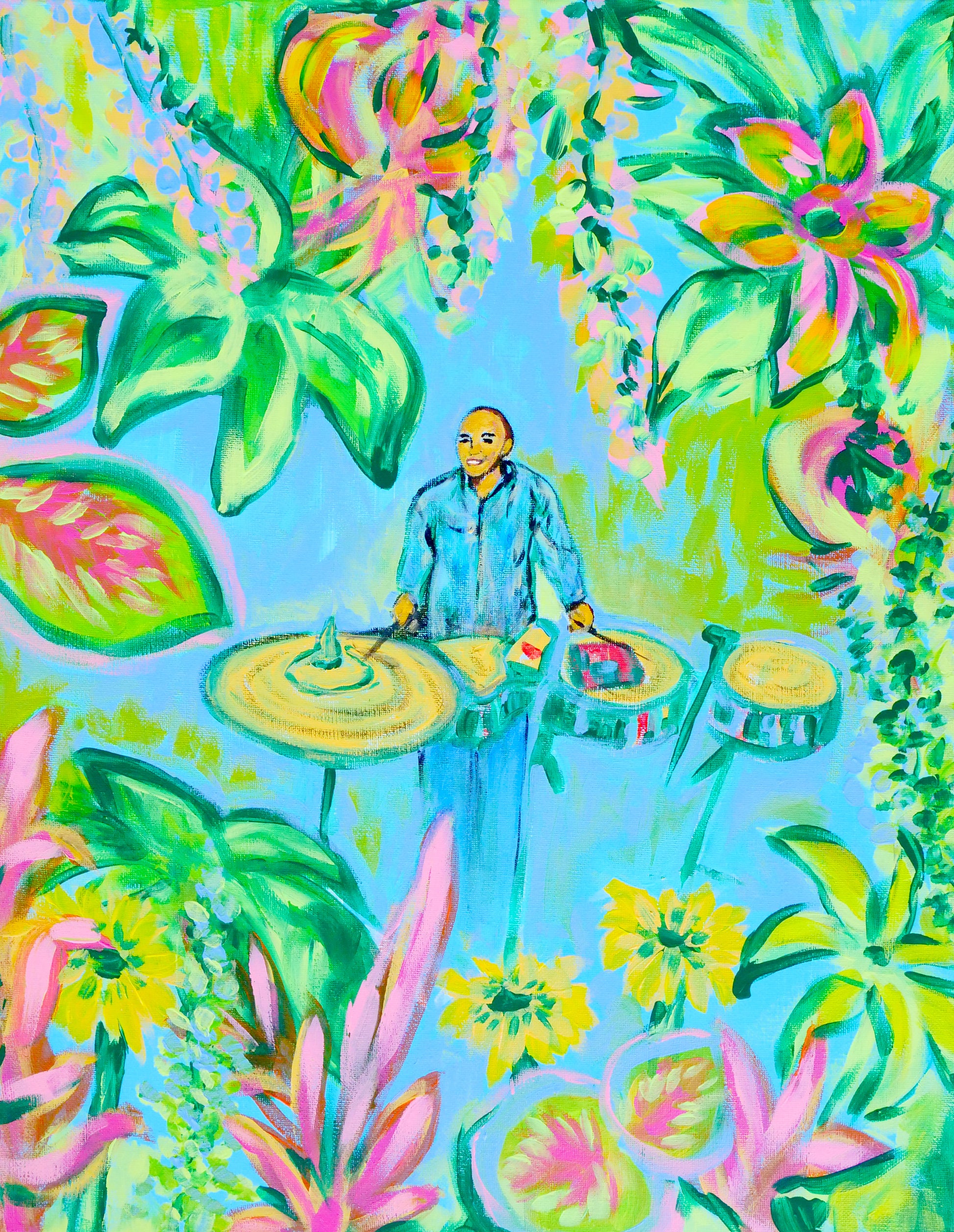 The Percussionist - 16" x 20"