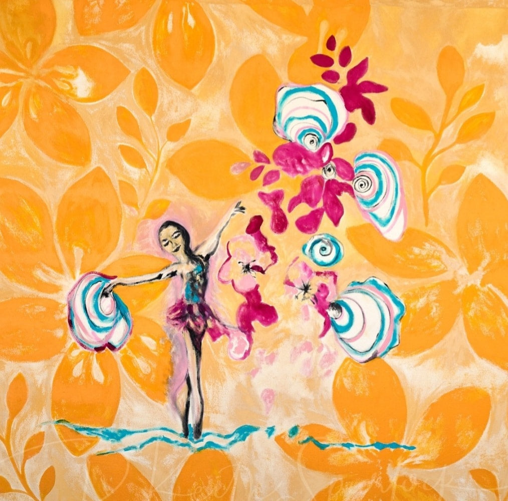 Blooming of the Ballerina - 67" x 67"
