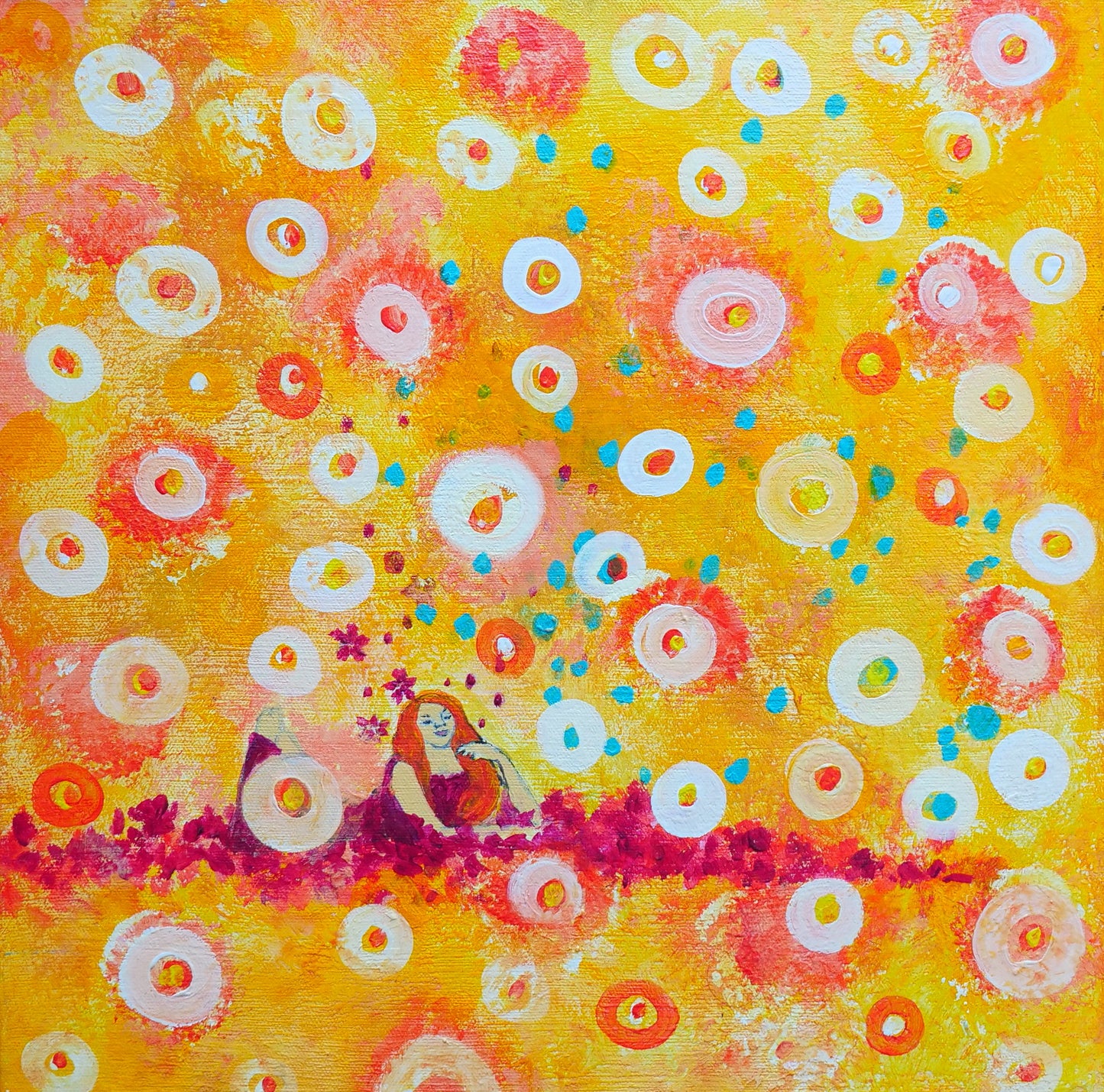 Flat Girl III - 16" x 16"