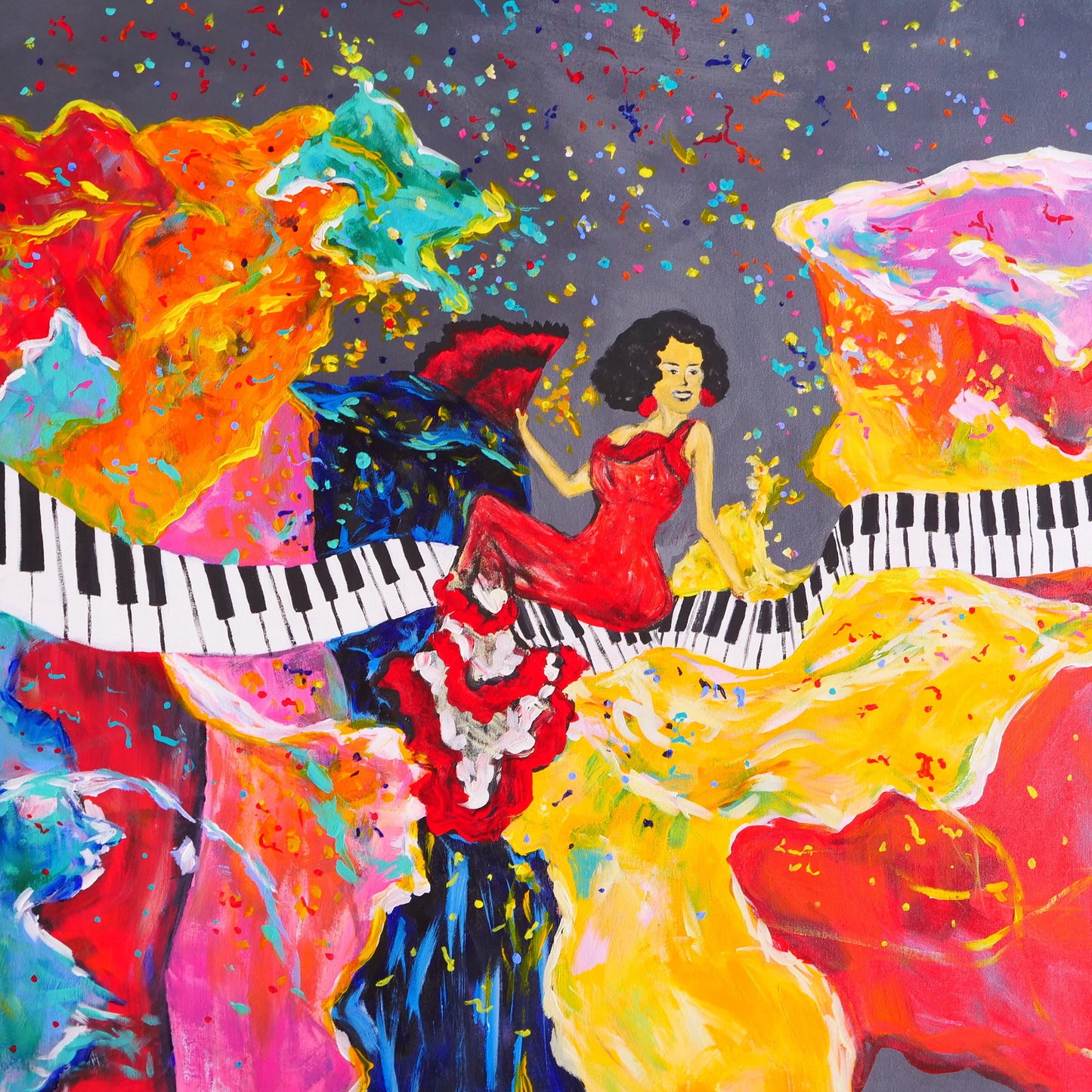 La Vida es un Carnaval - 40" x 40"