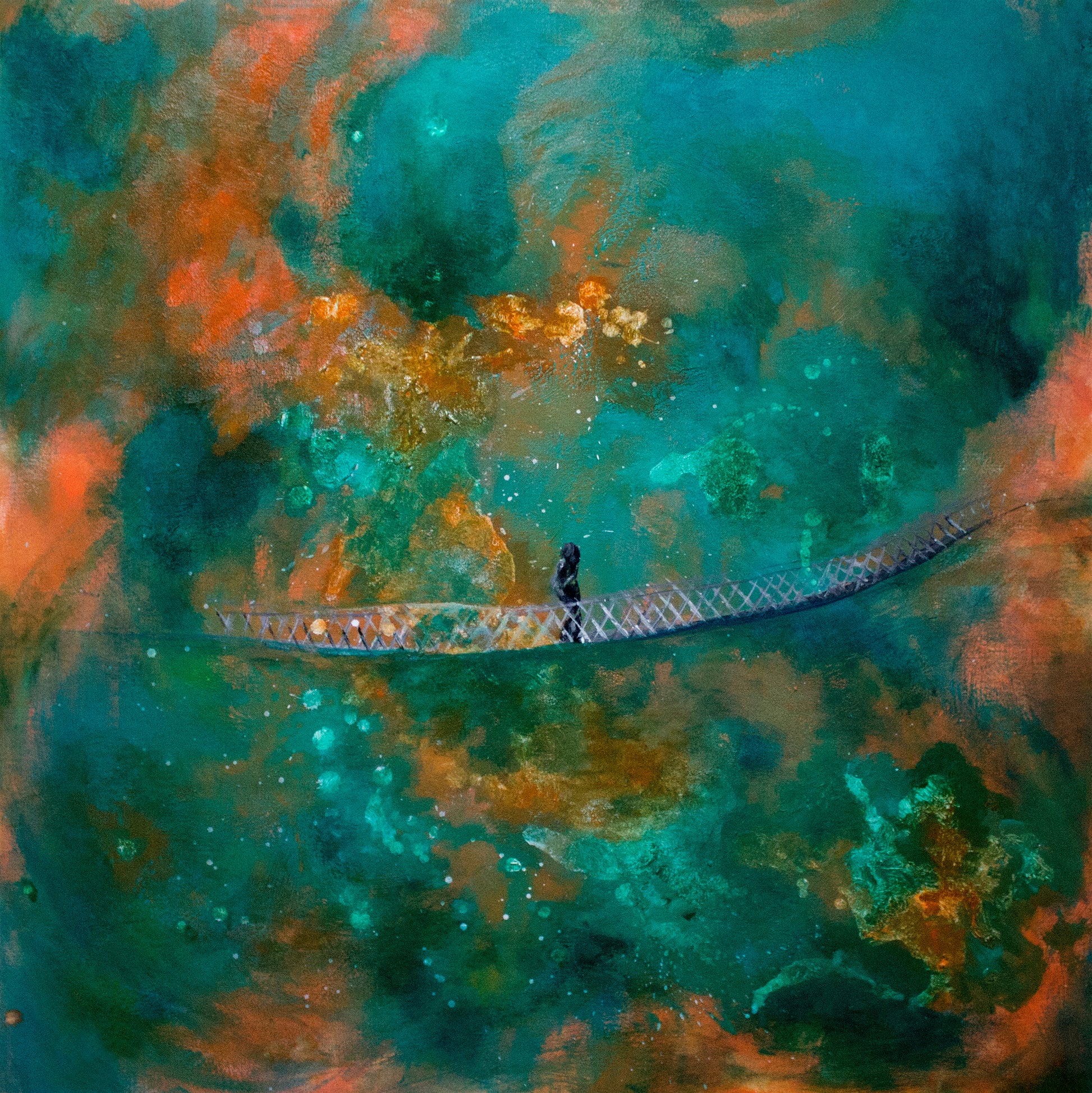 Vulnerable Darkness - 40" x 40"